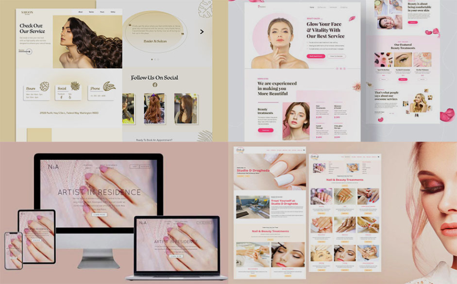 Website development for a beauty salon